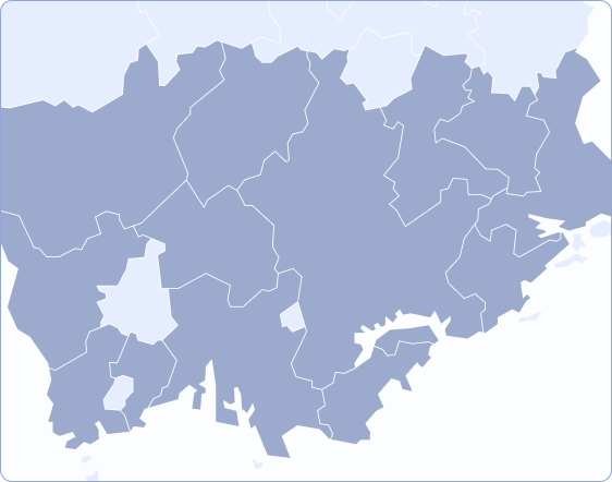 市区郡から物件を探す地図
